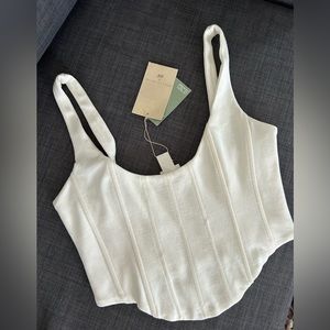 Corset style cropped top